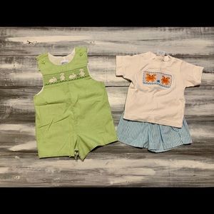 Boys 12 month smocked outfits